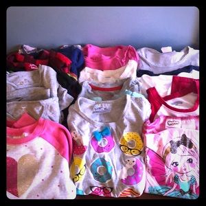 Bundle of 17 size 4-5 girls long sleeves